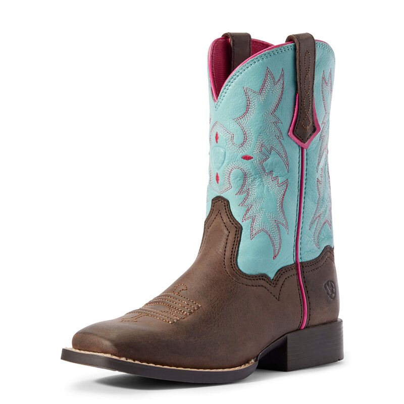 Ariat Western: Tombstone Botas Western Niños - Marrones / Azules (JDOVW2498)